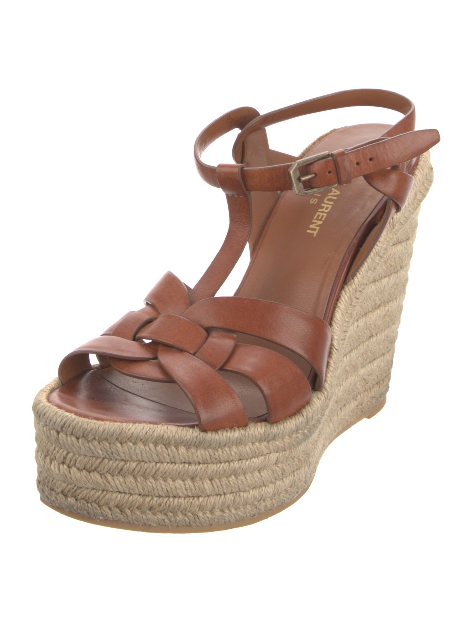 Saint Laurent Leather Espadrilles