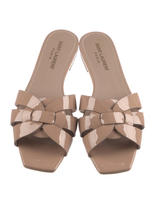 Saint Laurent Patent Leather Slides