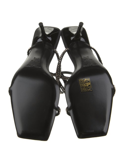 Saint Laurent Satin Crystal Embellishments Sandals