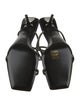 Saint Laurent Satin Crystal Embellishments Sandals