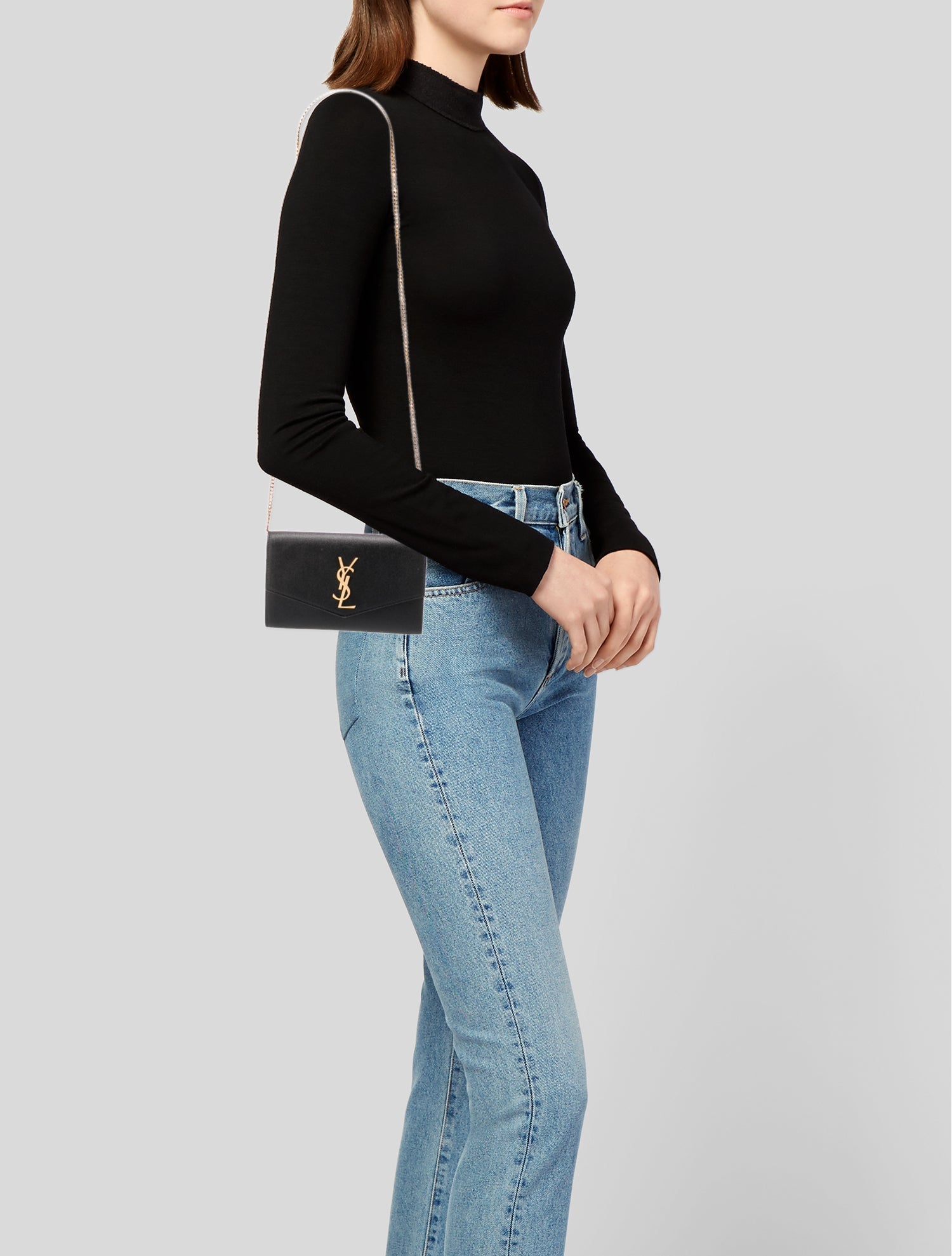 Saint Laurent Leather Uptown 2022