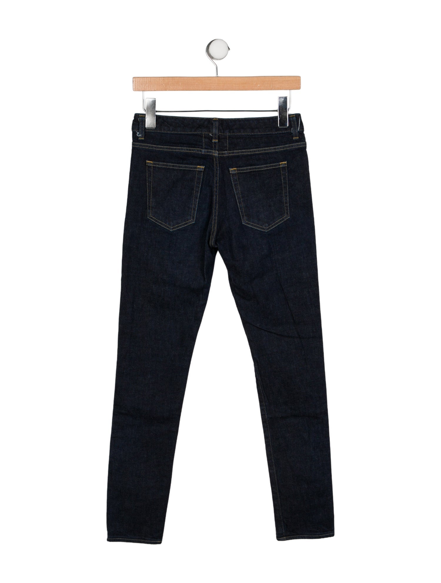 Saint Laurent Mid-Rise Skinny Leg Jeans