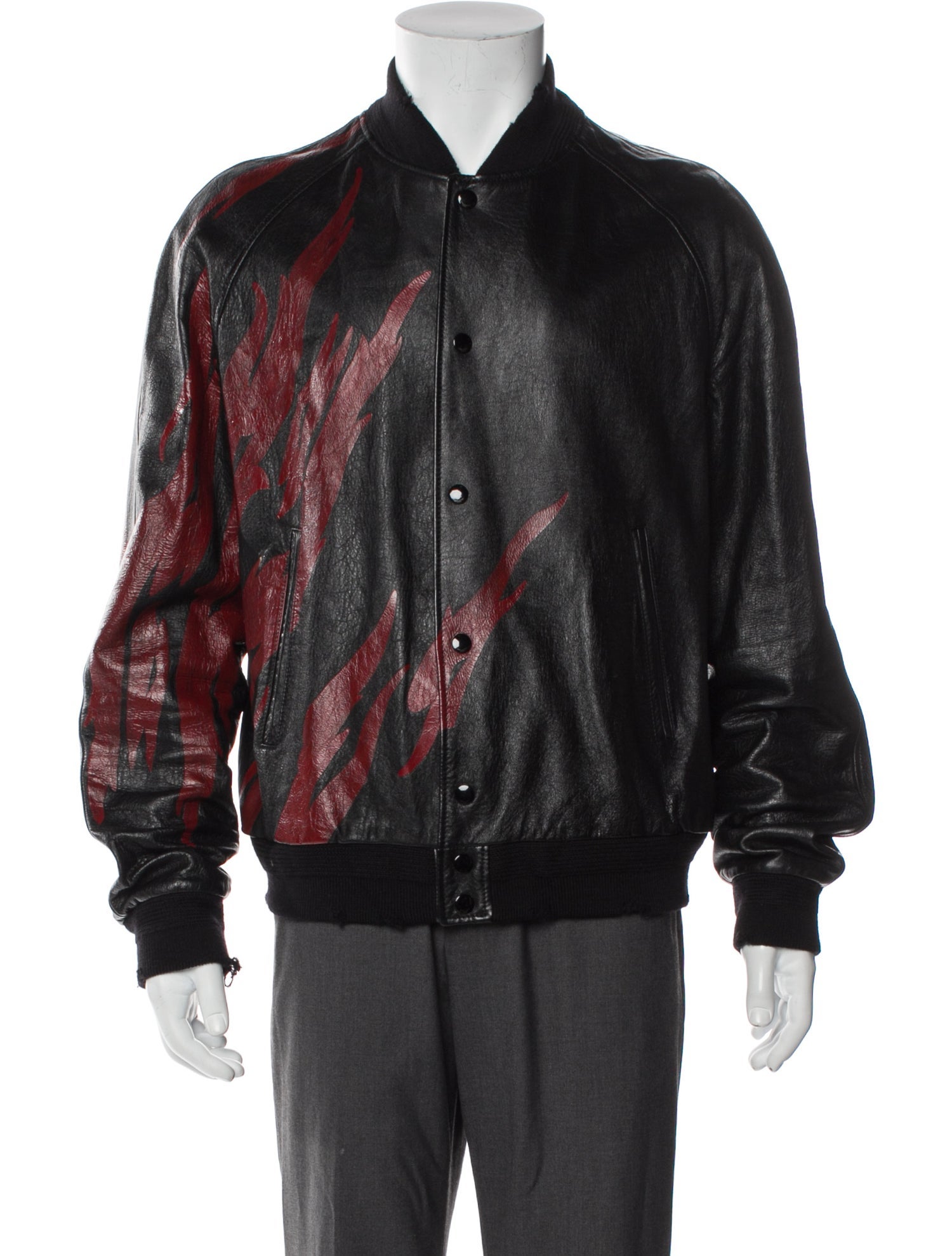 Saint Laurent 2017 Flame Bomber Jacket