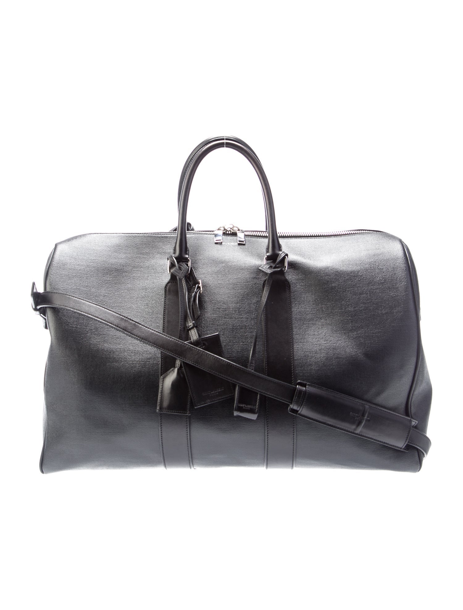 Saint Laurent Leather Weekender Bag