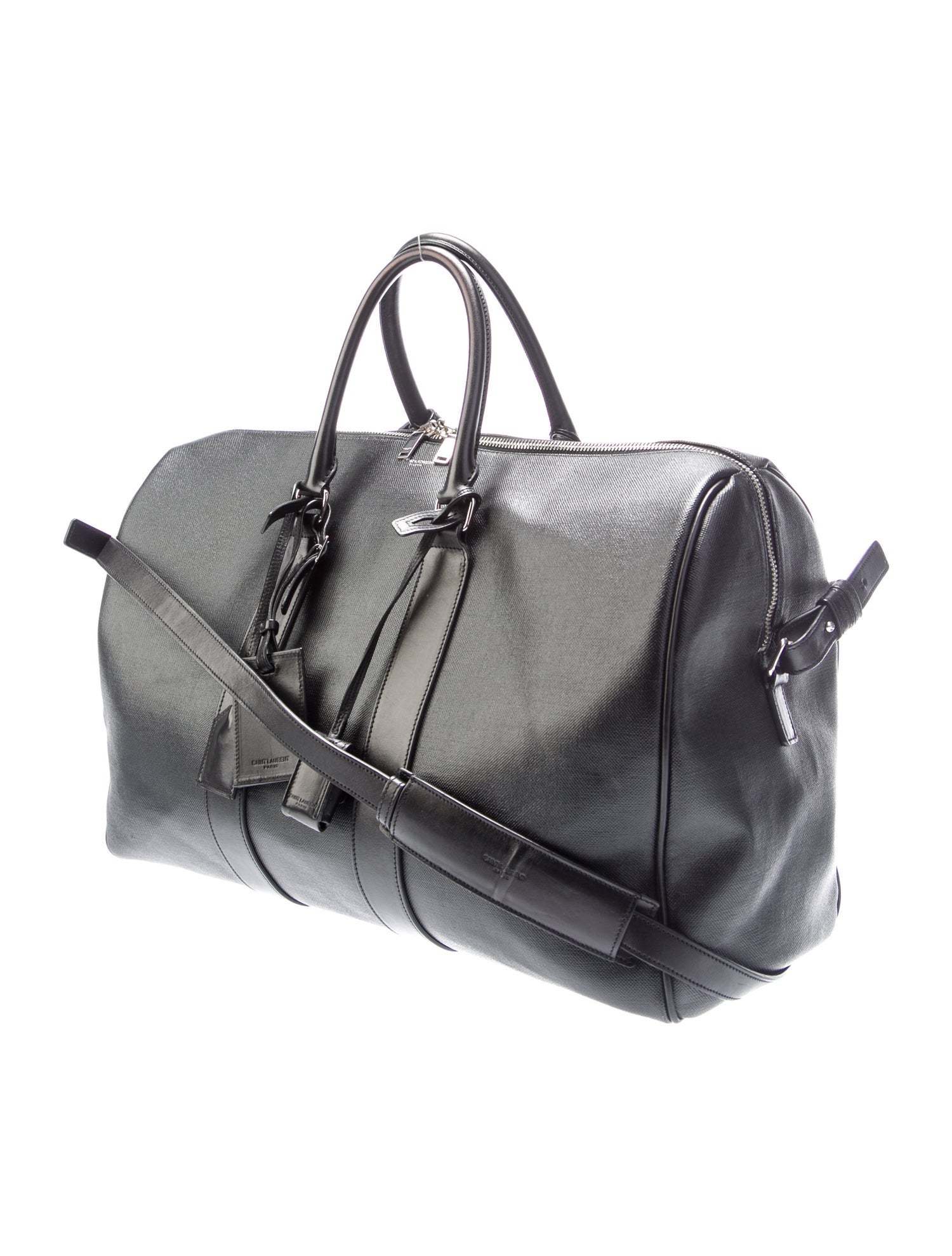 Saint Laurent Leather Weekender Bag