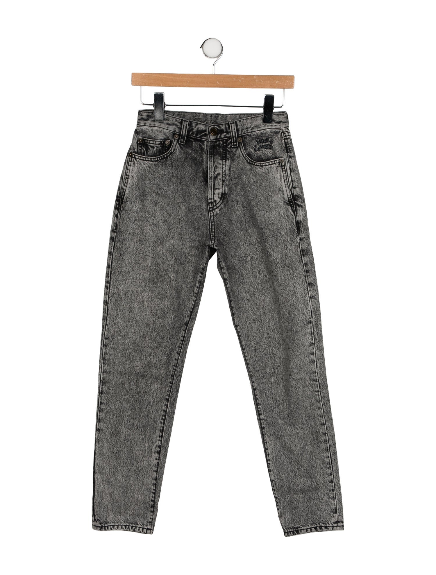 Saint Laurent Mid-Rise Skinny Leg Jeans
