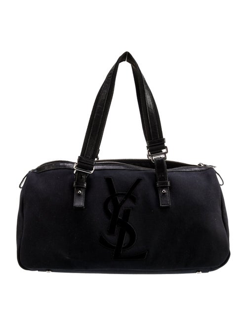 Yves Saint Laurent Rive Gauche Canvas Top Handle Bag