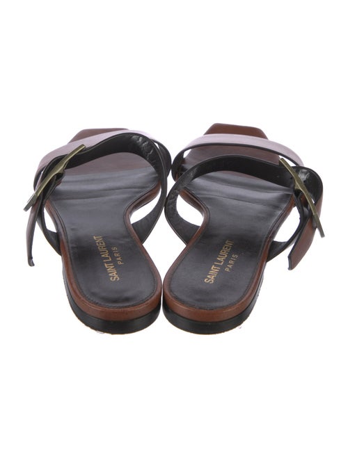 Saint Laurent Leather Slides