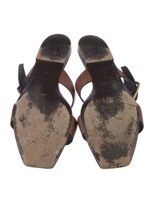 Saint Laurent Leather Slides