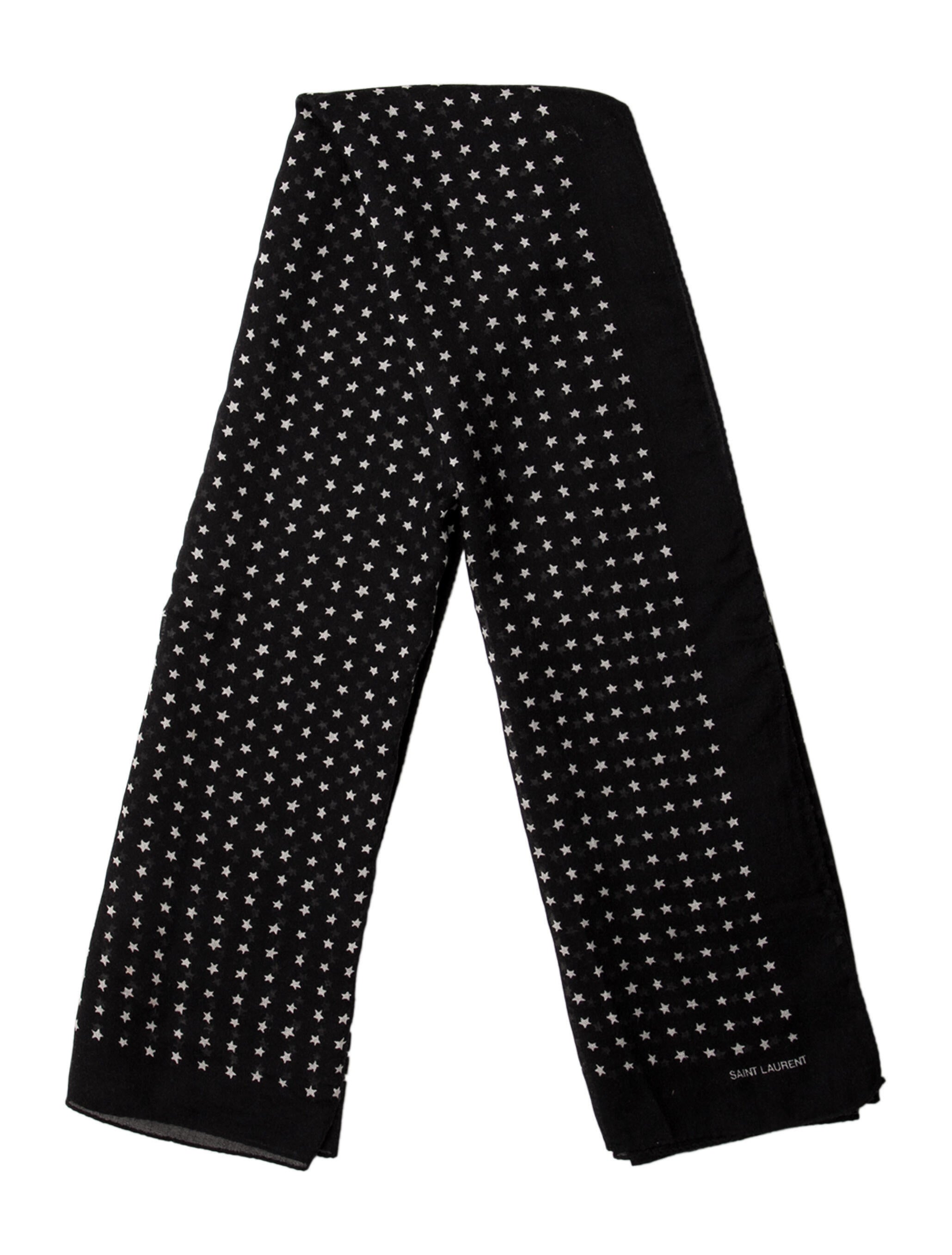 Saint Laurent Cashmere Printed Scarf