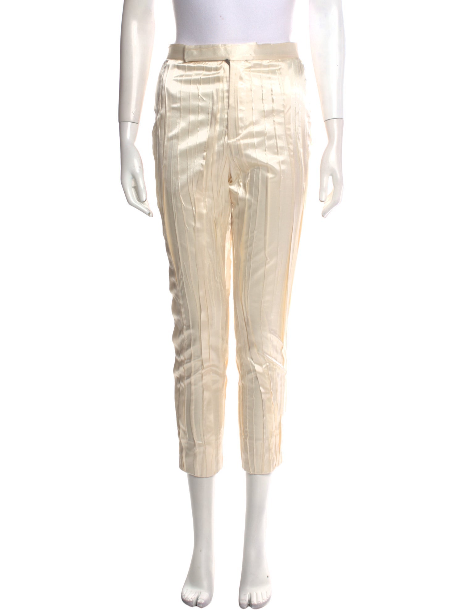 Saint Laurent Silk Skinny Leg Pants