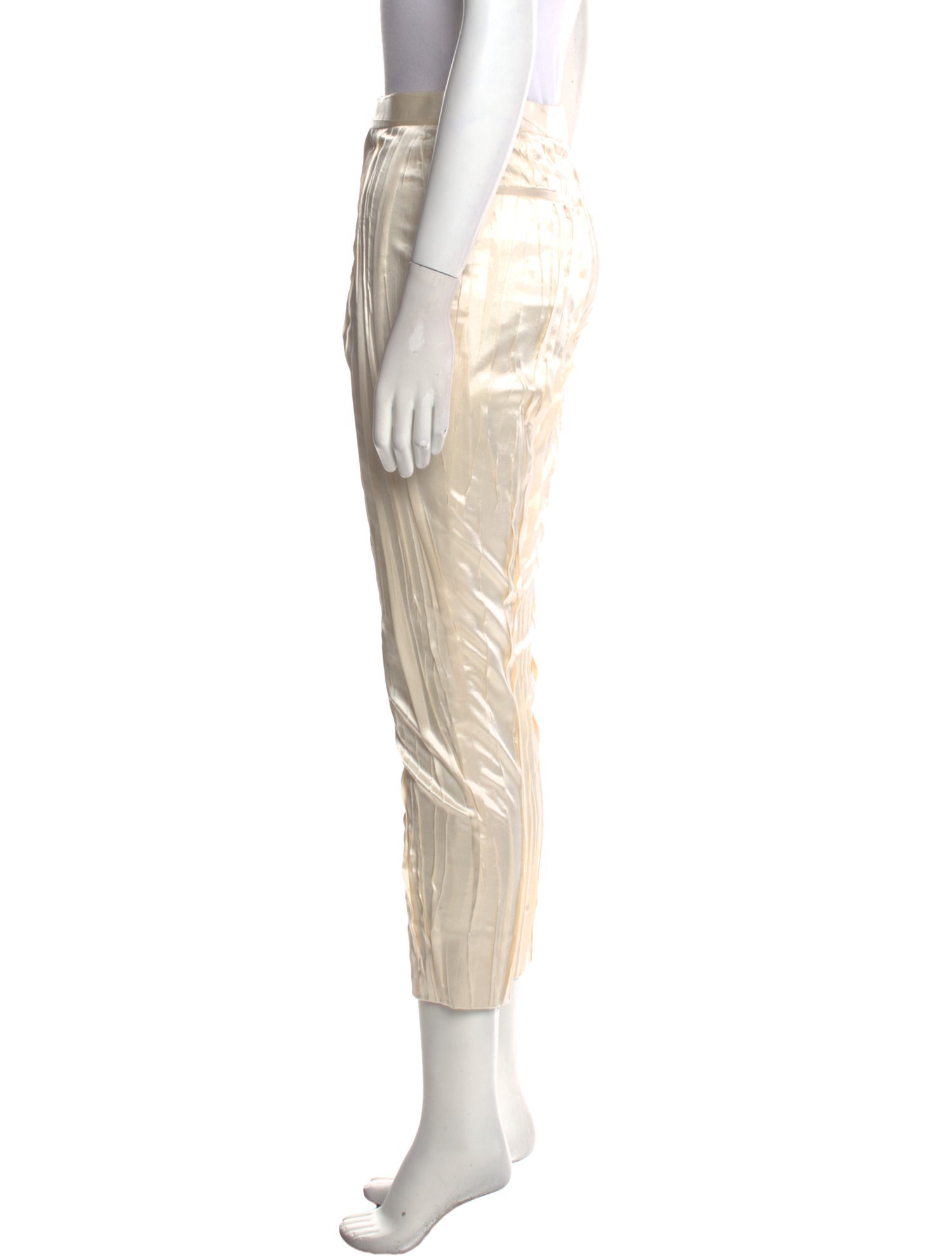 Saint Laurent Silk Skinny Leg Pants