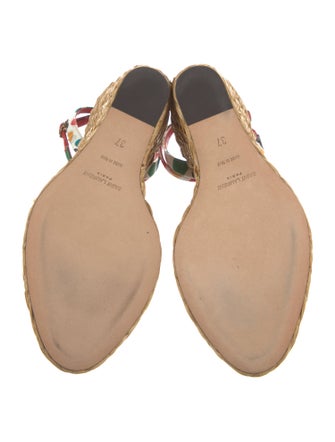 Saint Laurent Satin Printed Espadrilles