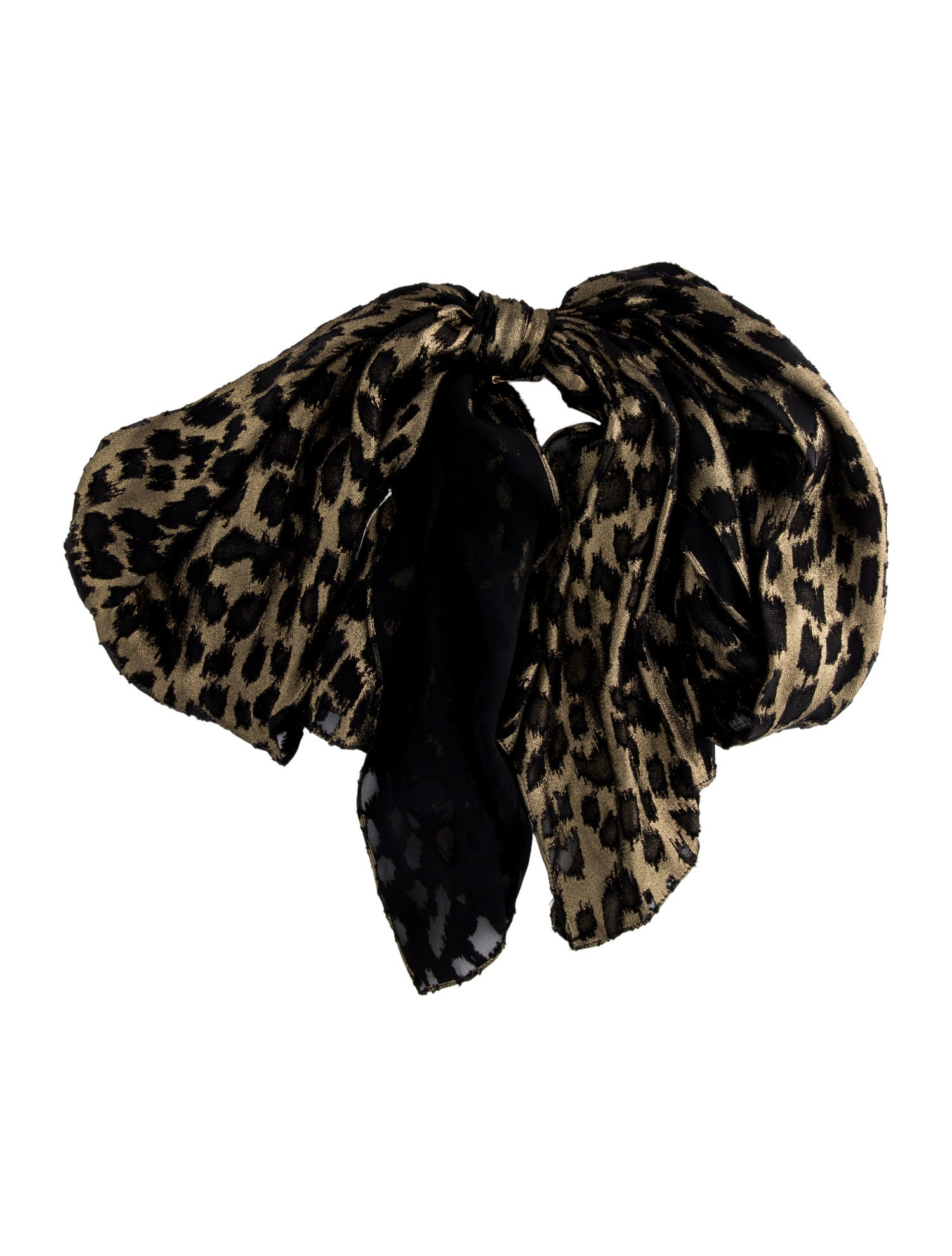 Saint Laurent Silk Ribbon Bow Brooch