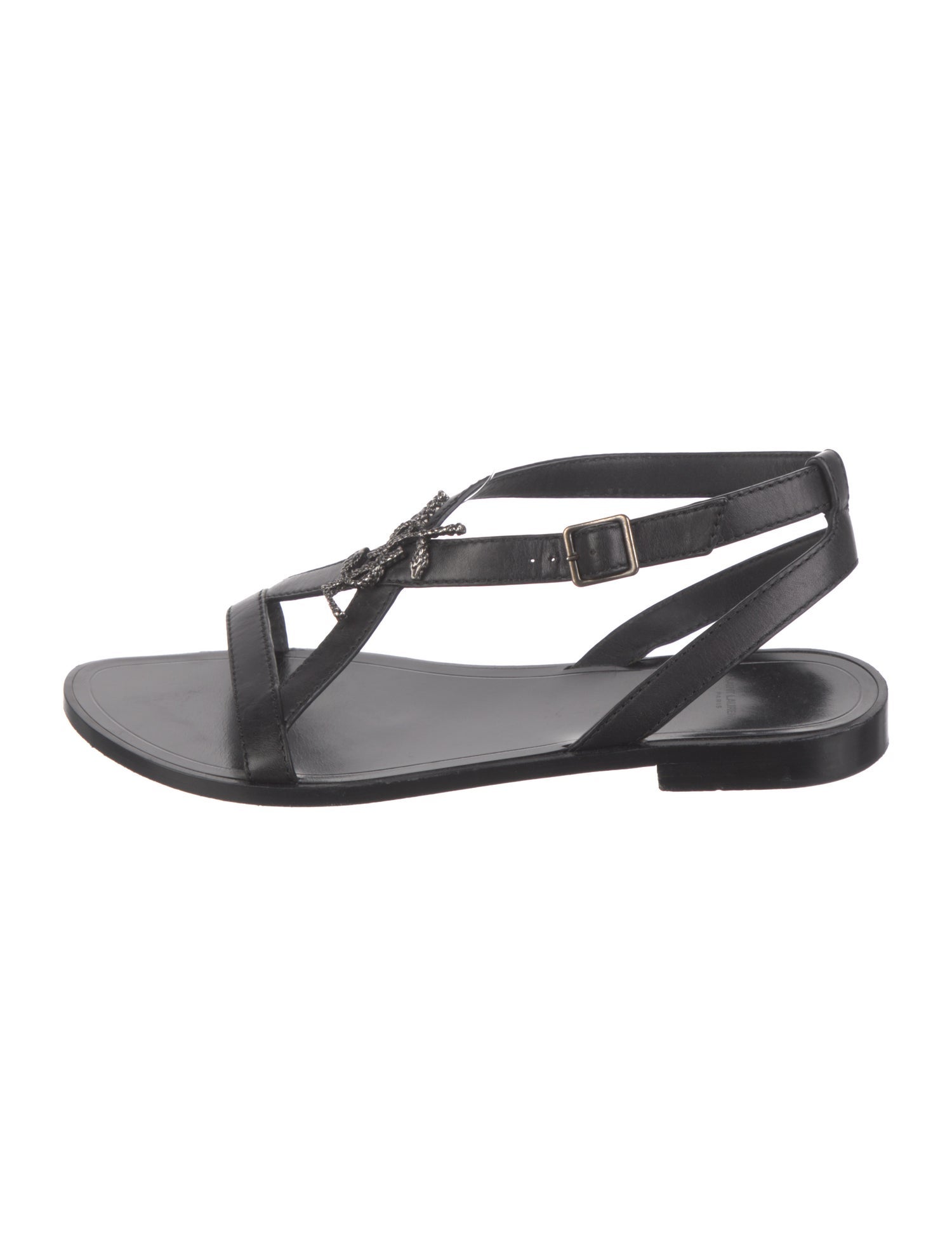 Saint Laurent Leather Slingback Sandals