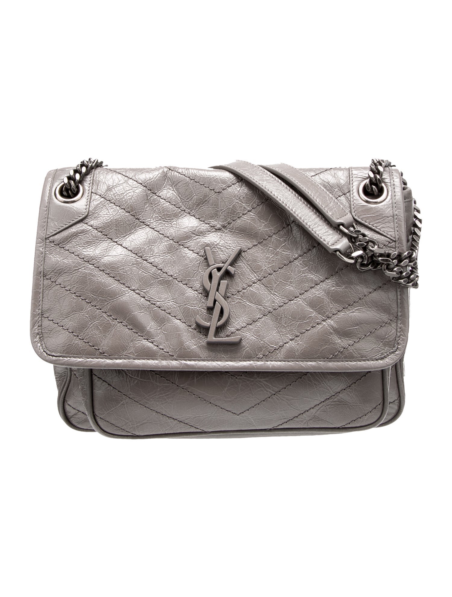 Saint Laurent Patent Leather Shoulder Bag