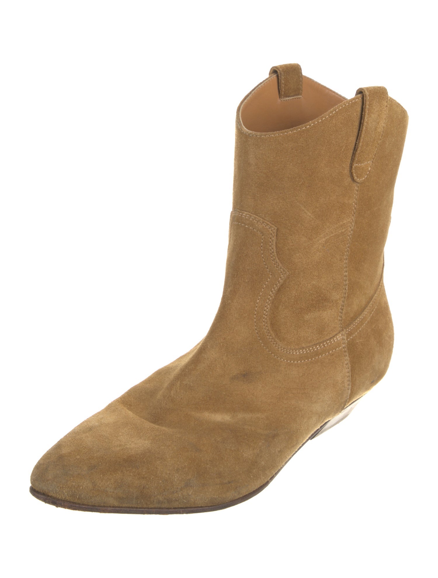 Saint Laurent Suede Western Boots