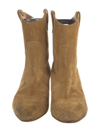 Saint Laurent Suede Western Boots