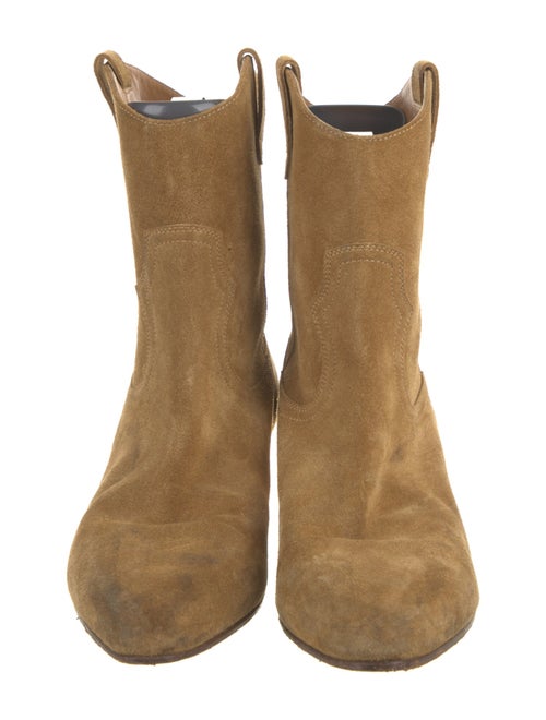 Saint Laurent Suede Western Boots