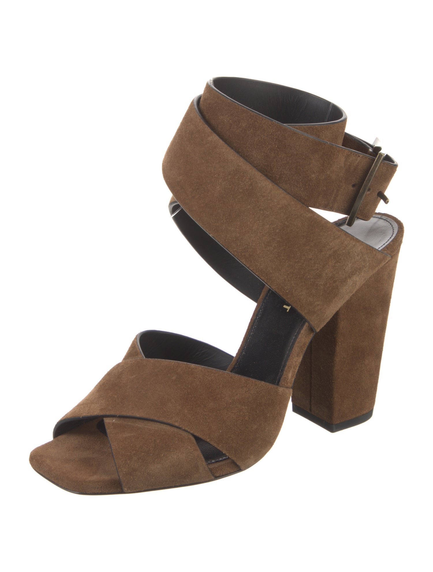 Saint Laurent Suede Slingback Sandals