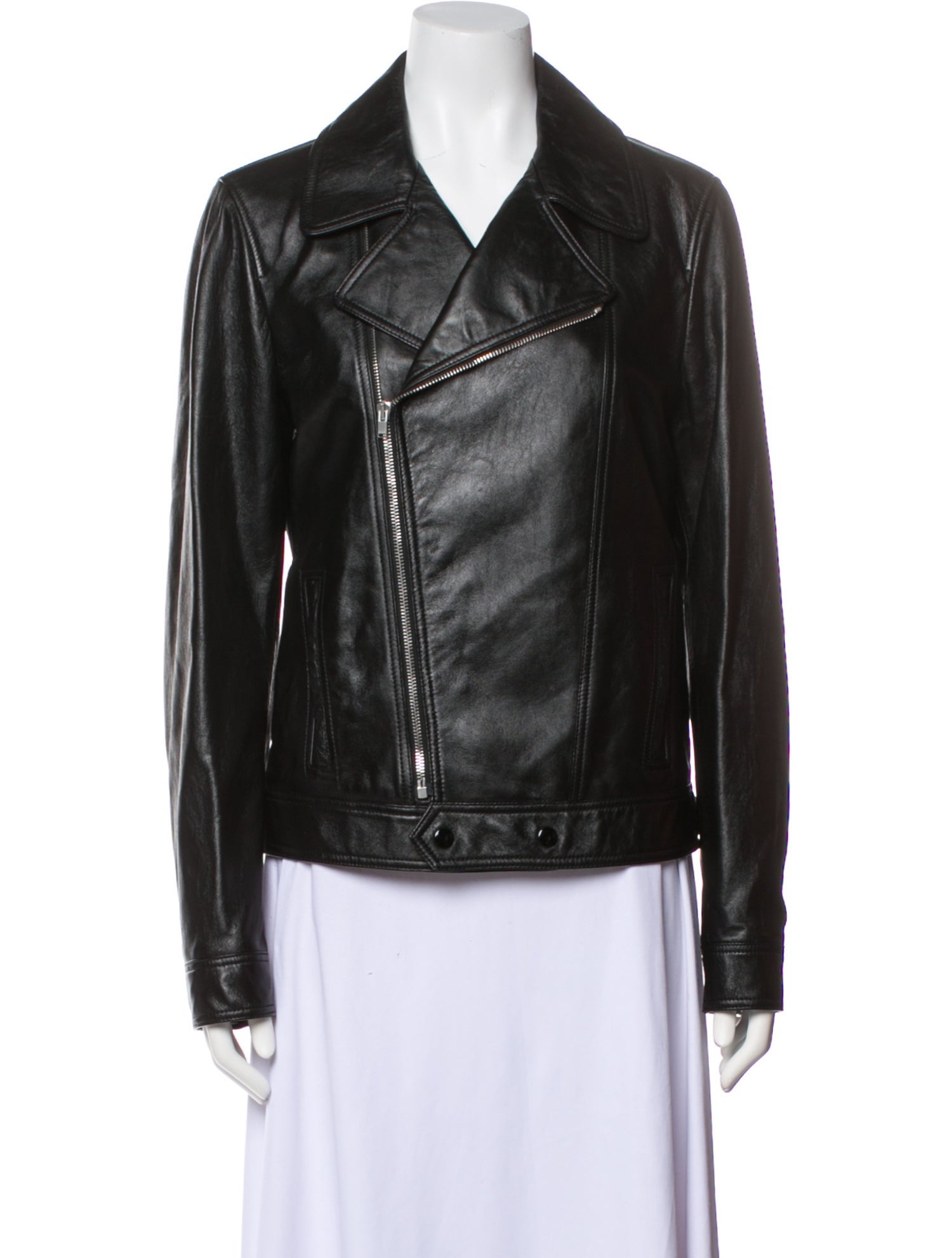 Saint Laurent Lamb Leather Biker Jacket