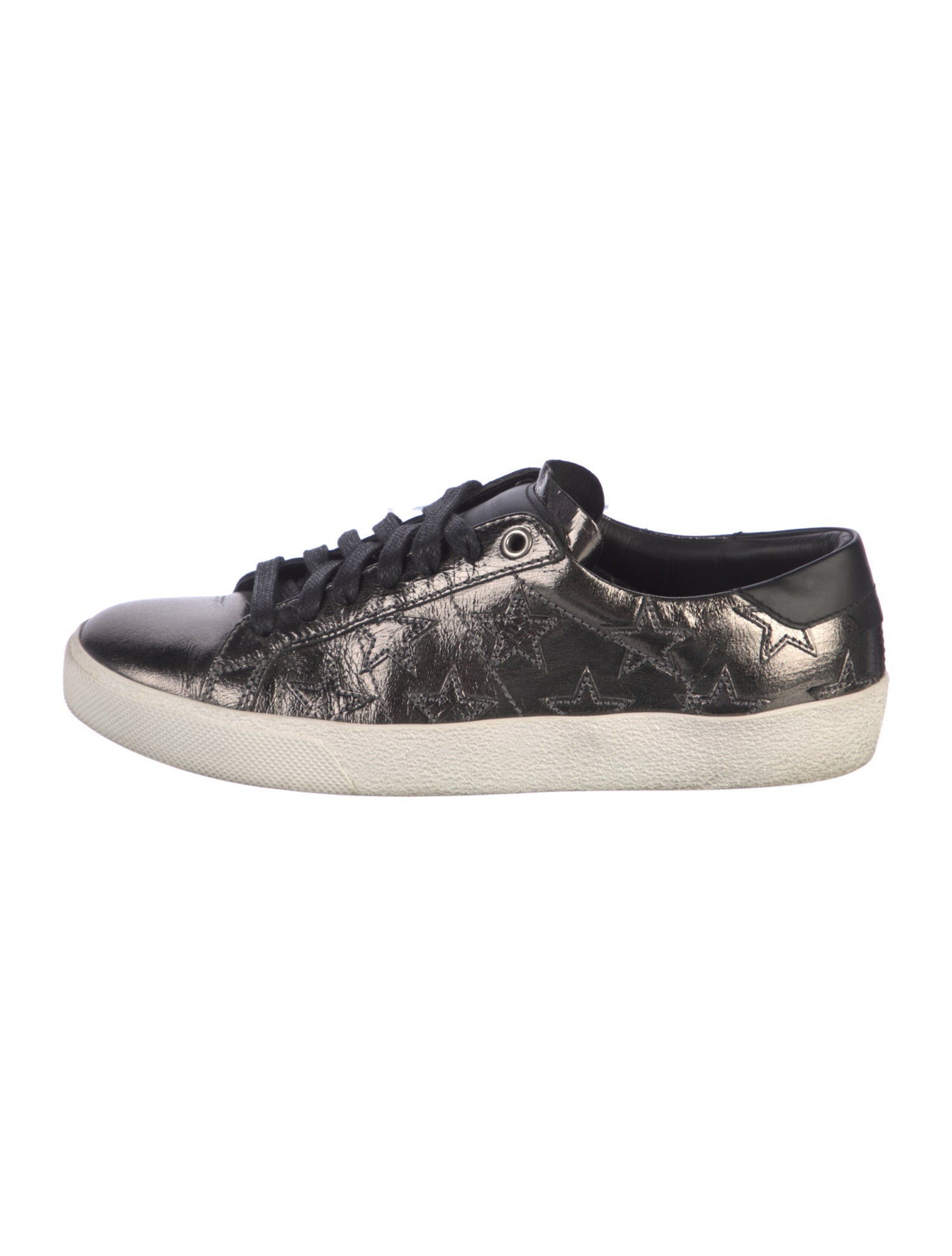 Saint Laurent Leather Printed Sneakers