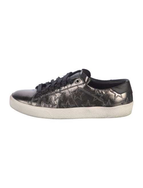 Saint Laurent Leather Printed Sneakers