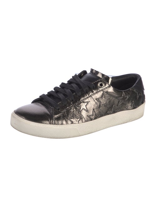 Saint Laurent Leather Printed Sneakers