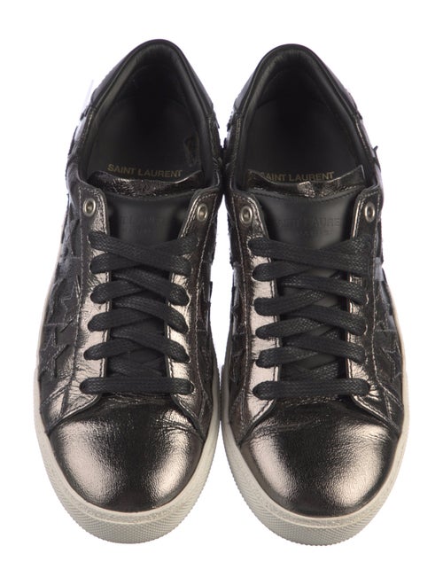 Saint Laurent Leather Printed Sneakers