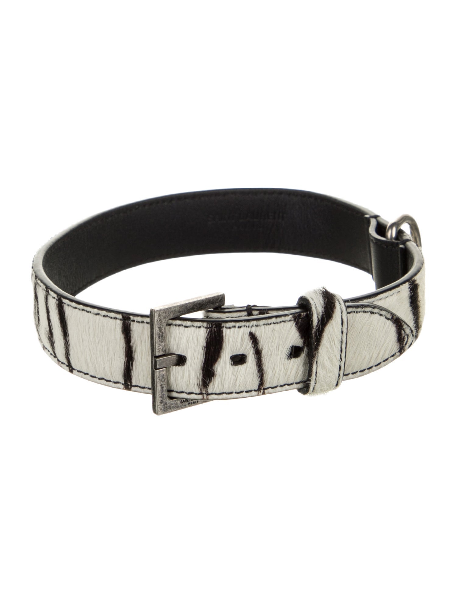 Saint Laurent Ponyhair Pet Collar