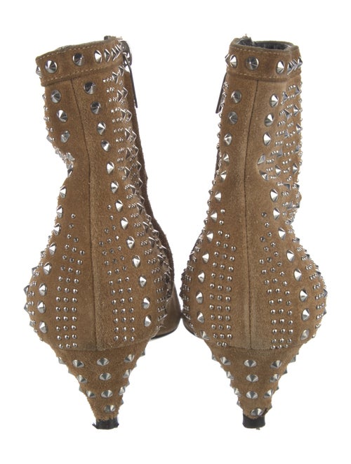 Saint Laurent Suede Studded Accents Boots