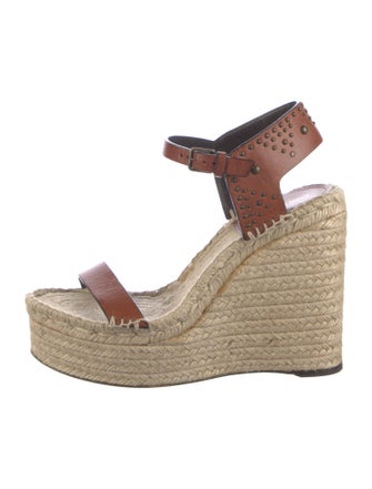 Saint Laurent Leather Espadrilles