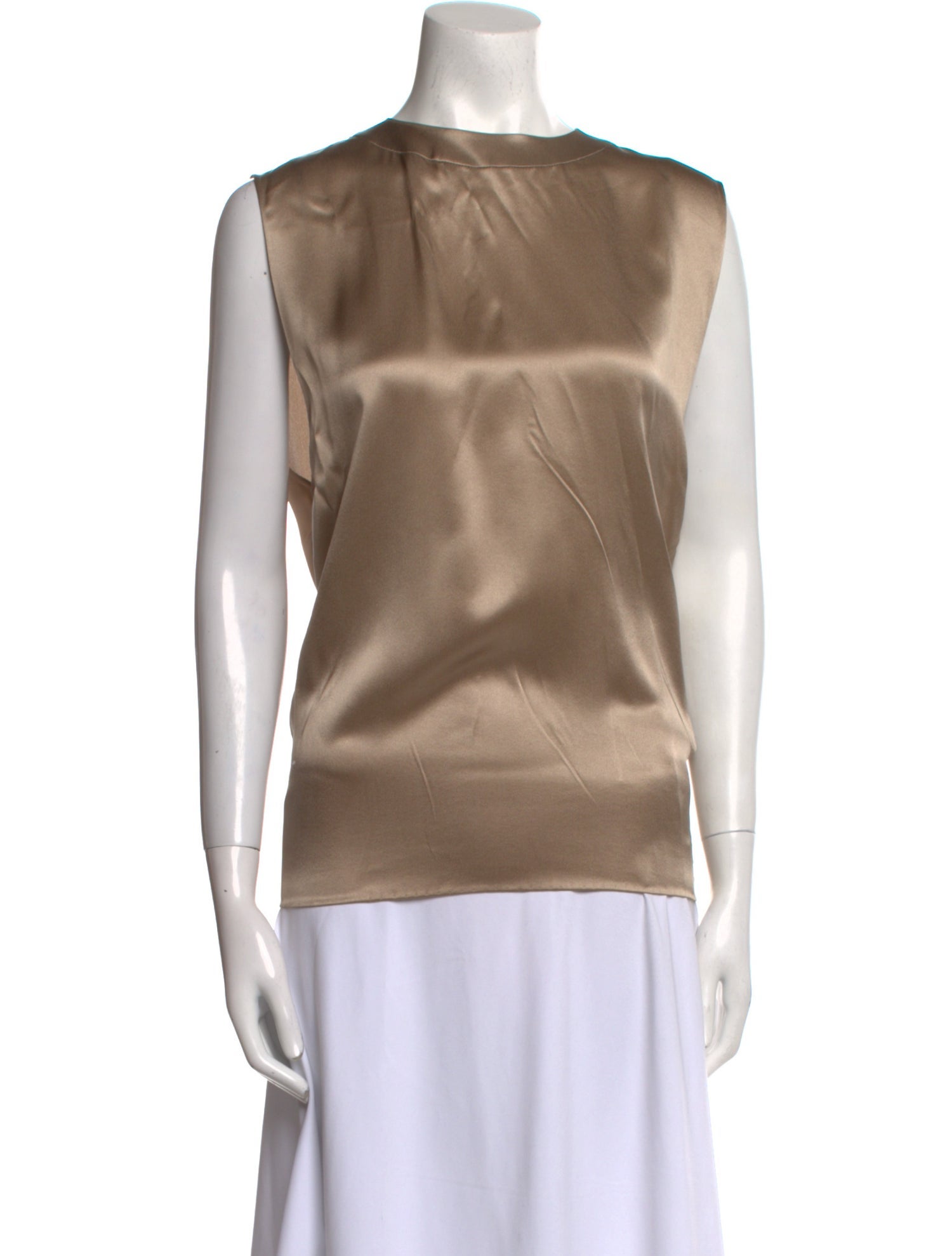 Saint Laurent Silk Crew Neck Top w/ Tags