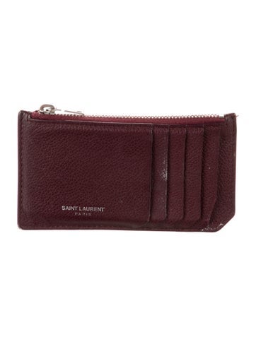 Saint Laurent Wallets Leather Graphic Print Wallet