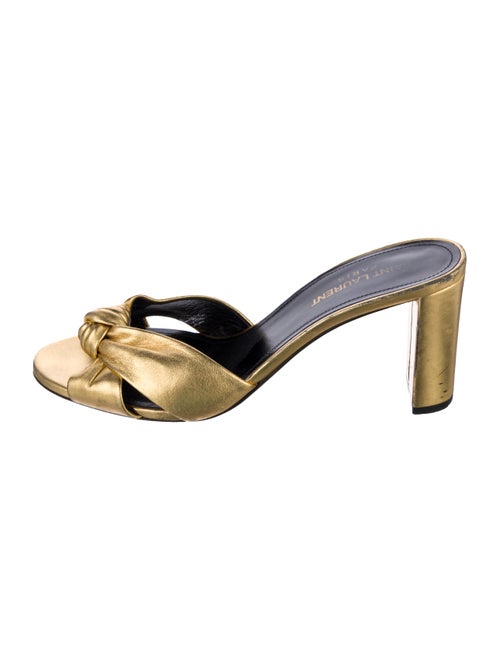 Saint Laurent Leather Slides