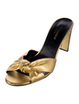 Saint Laurent Leather Slides