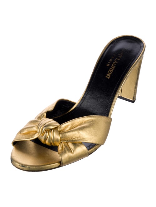 Saint Laurent Leather Slides