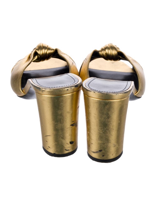 Saint Laurent Leather Slides