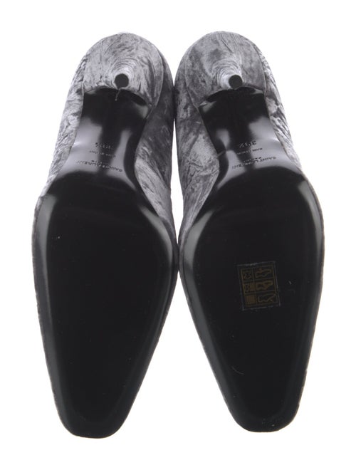 Saint Laurent Velvet Printed Boots
