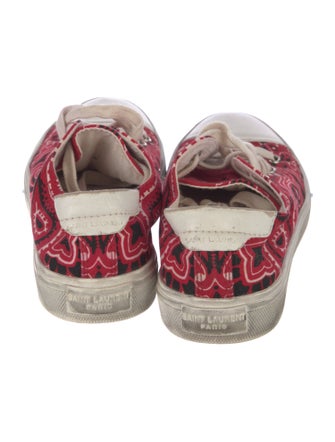 Saint Laurent Canvas Printed Sneakers