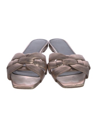 Saint Laurent Leather Slides