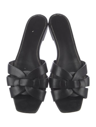 Saint Laurent Leather Slides