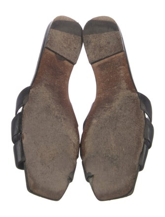 Saint Laurent Leather Slides