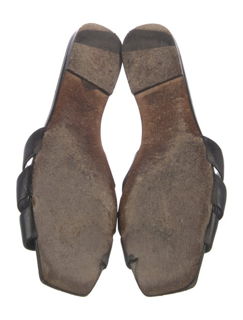 Saint Laurent Leather Slides