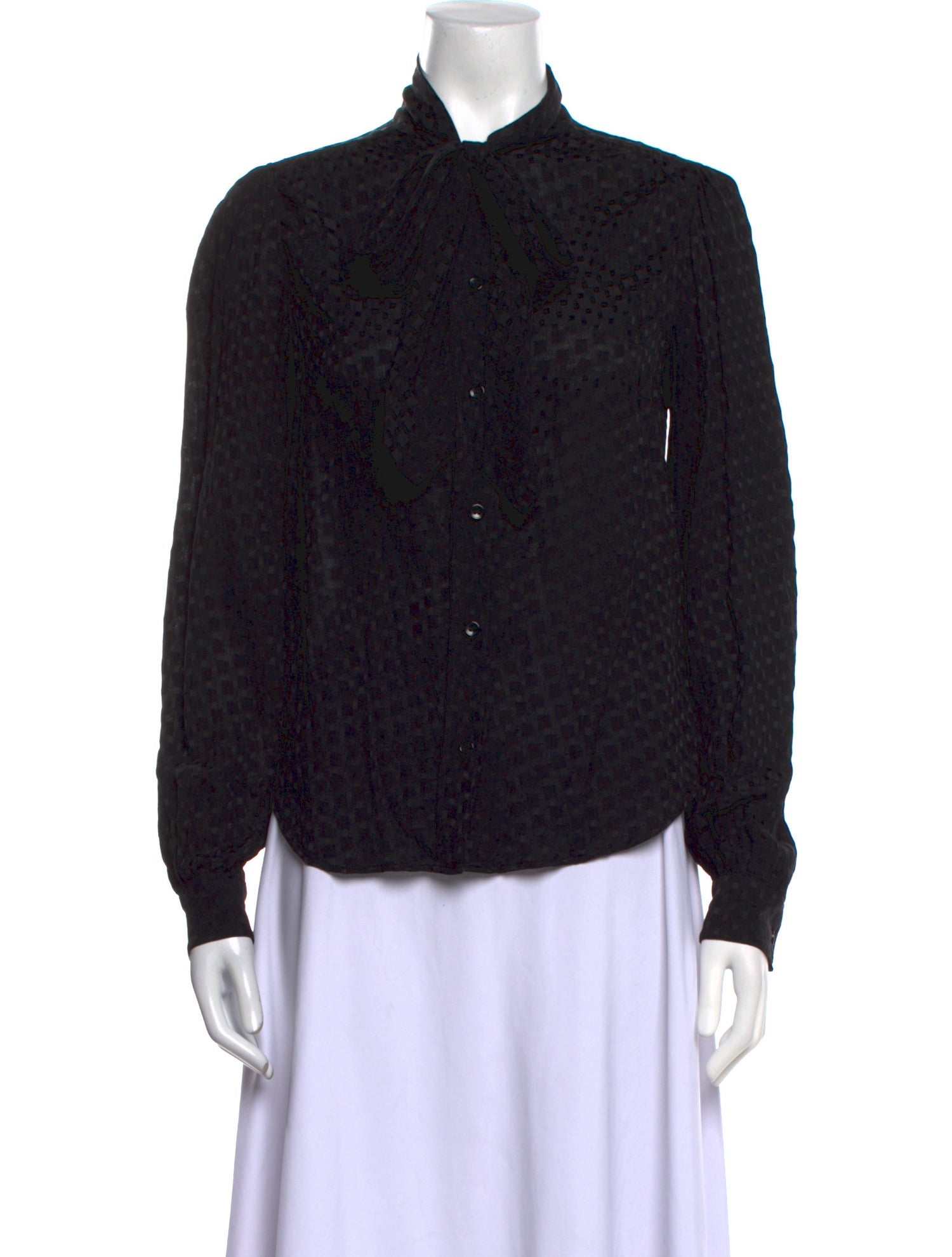 Saint Laurent 2022 Silk Button-Up Top