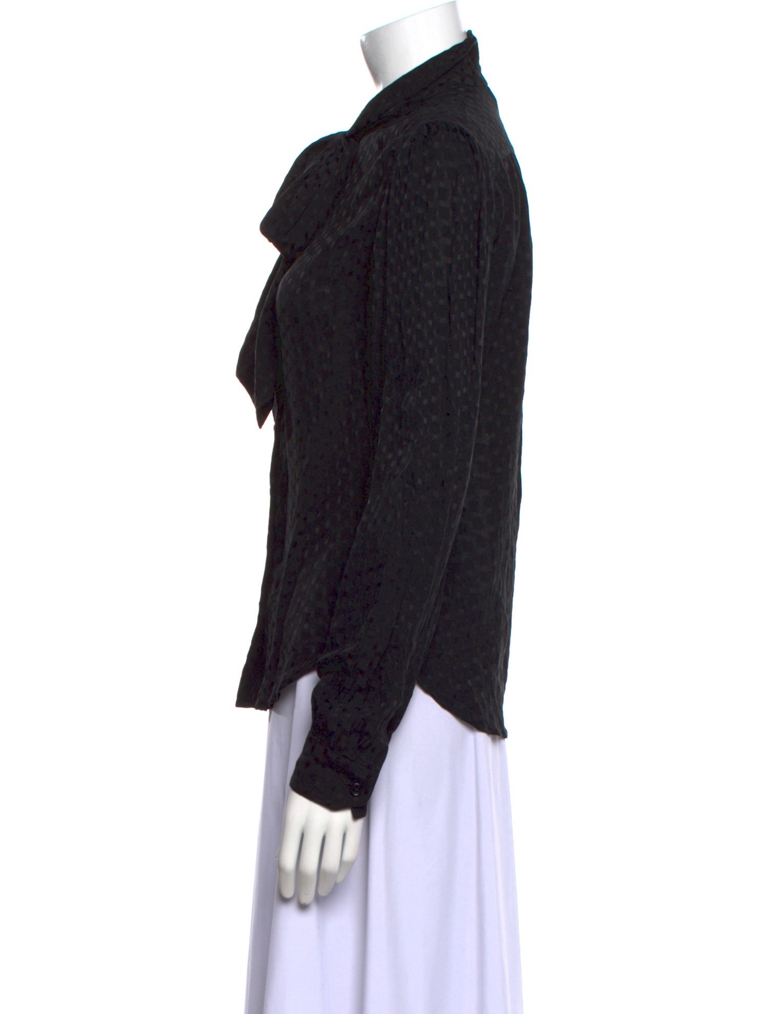 Saint Laurent 2022 Silk Button-Up Top