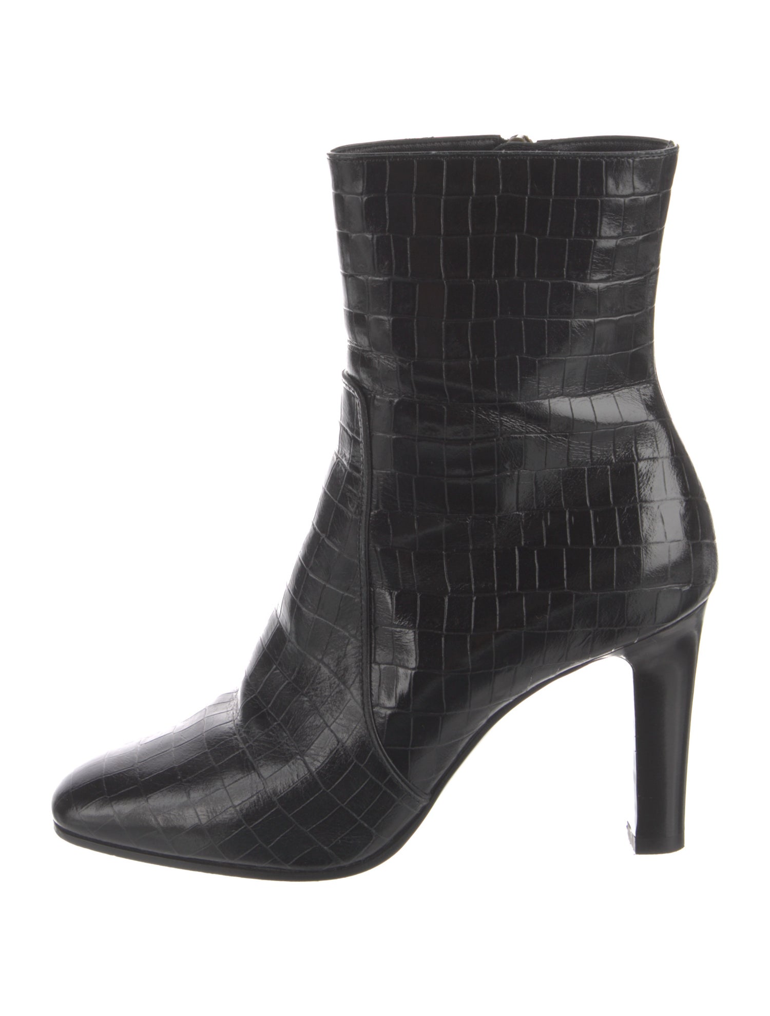 Saint Laurent Embossed Leather Boots