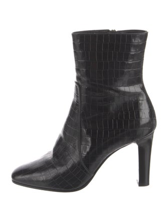 Saint Laurent Embossed Leather Boots