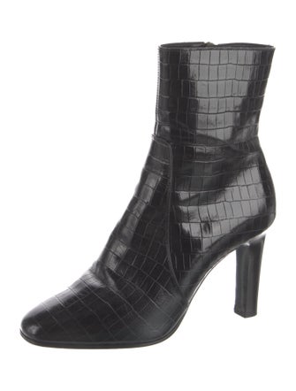 Saint Laurent Embossed Leather Boots