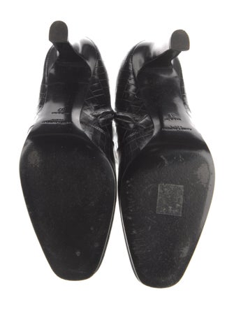 Saint Laurent Embossed Leather Boots